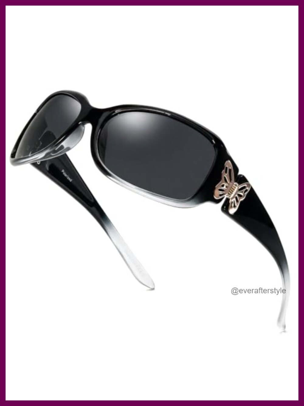 Polarized Butterfly Sunglasses UV400 Full Frame Wrap Around